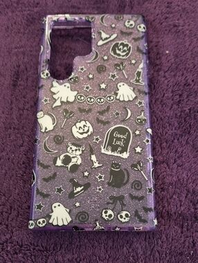 Velvet Caviar Purple Glow In The Dark Halloween Samsung S23 Ultra Phone Case